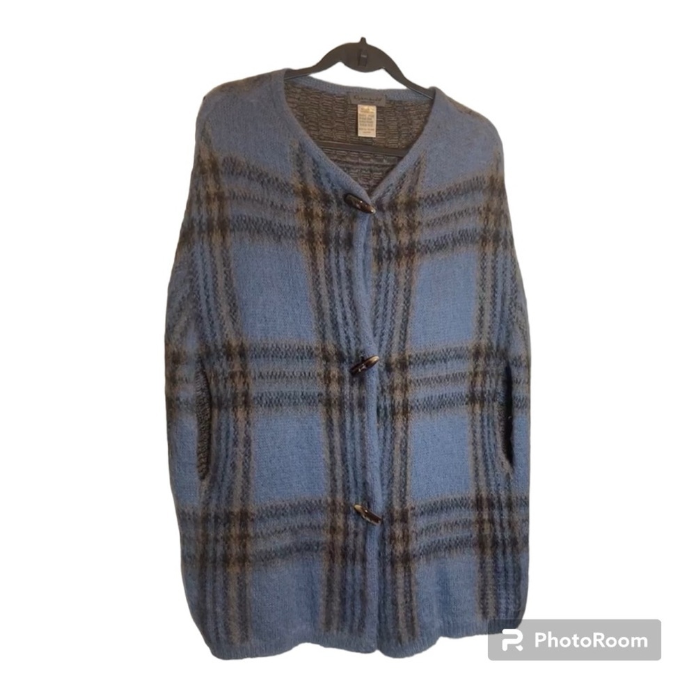 Elsamanda Made in Italy Mohair Blend Cape Poncho One Size Anthropologie